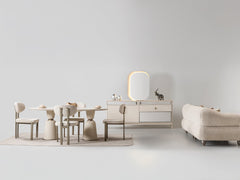 Bern Cream Dining Table - Ornate Home