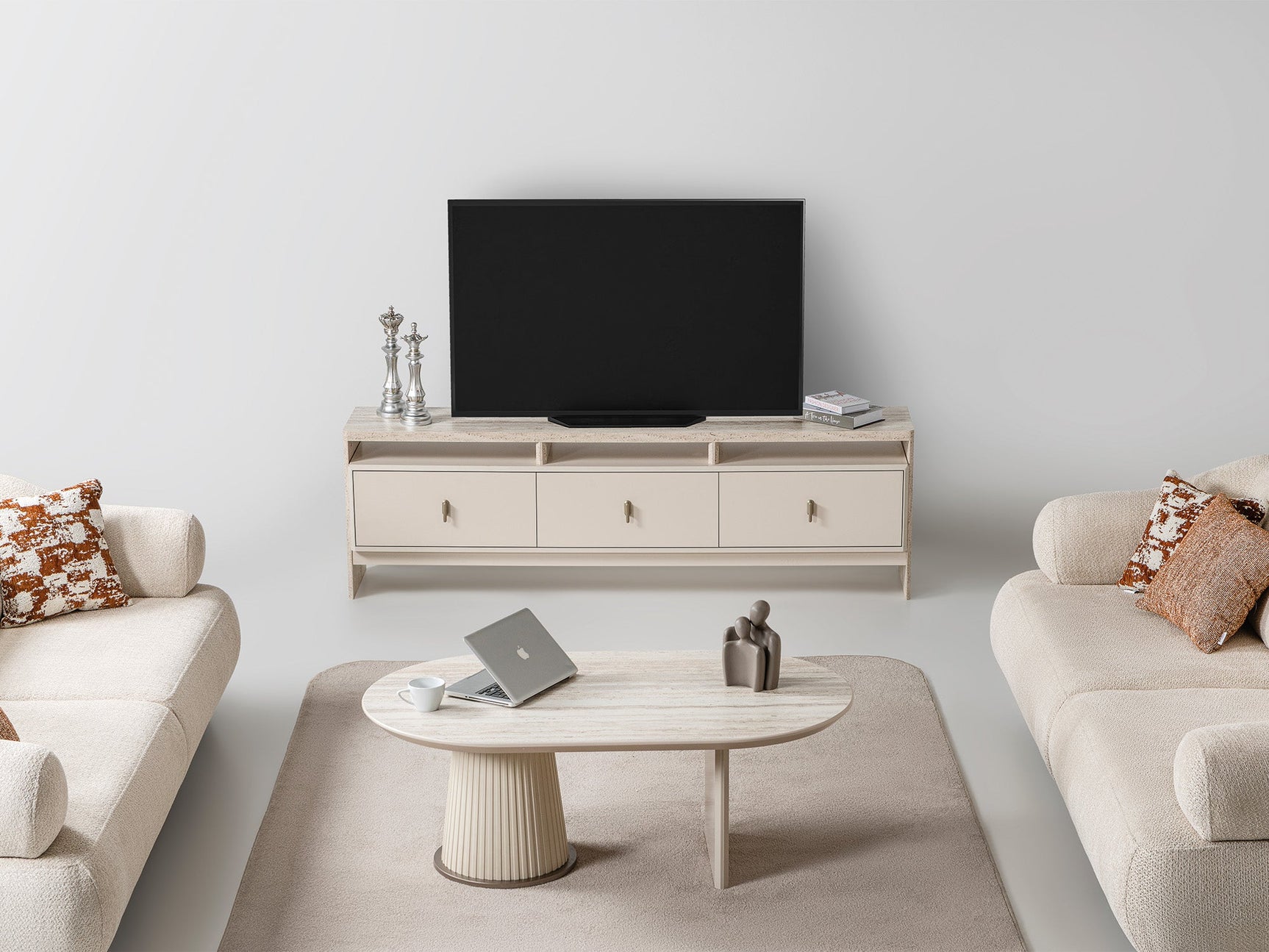 Bern Cream Tv Stand