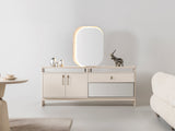 Bern Cream Consol With Mirror