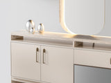Bern Cream Consol With Mirror
