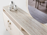 Bern Cream Consol With Mirror