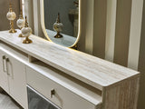 Bern Cream Consol With Mirror