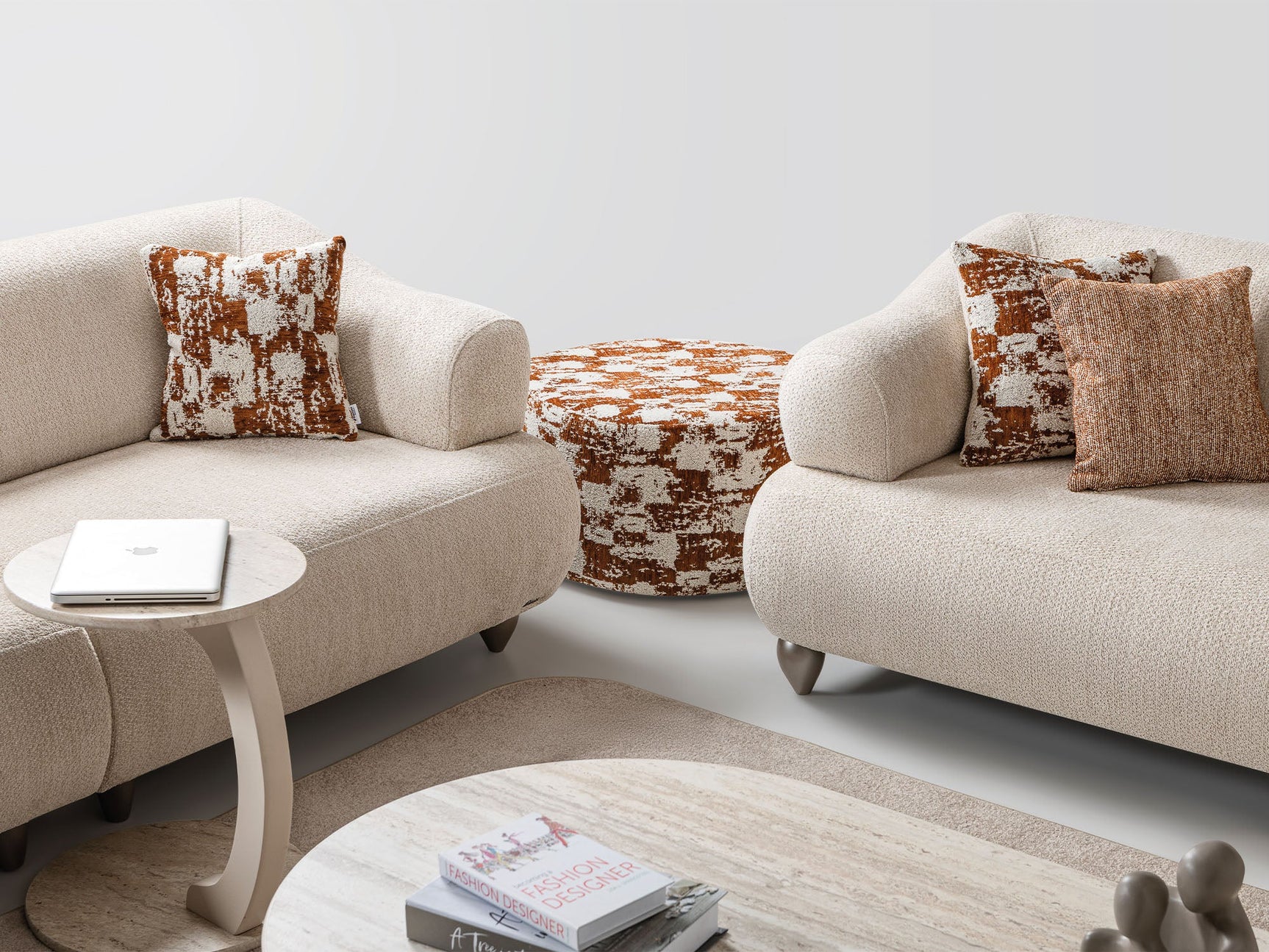 Bern Cream Convertible Sofa