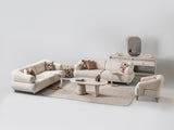 Bern Cream Convertible Sofa