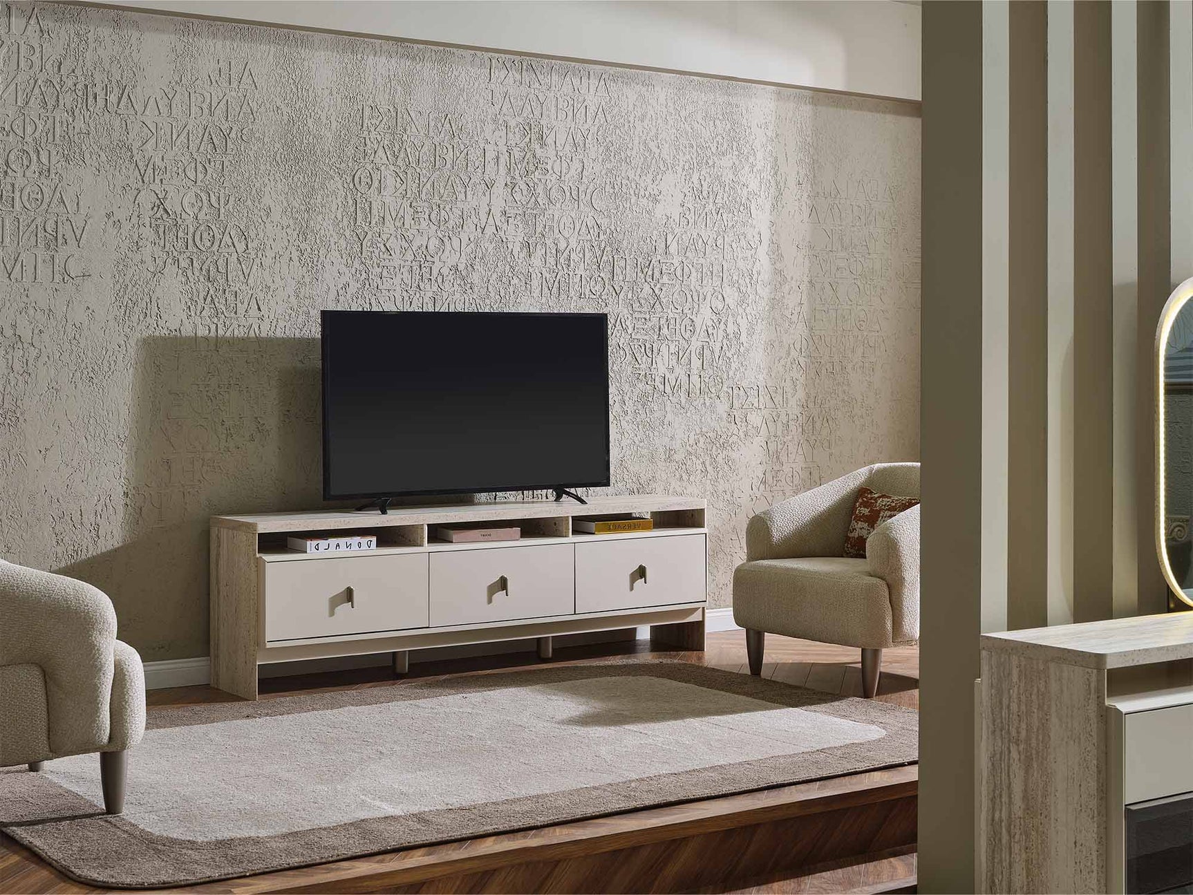 Bern Cream Tv Stand