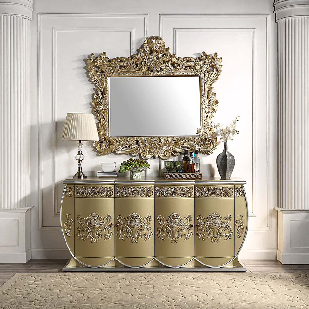 Bernadette Gold Finish Mirror - Ornate Home