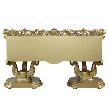 Bernadette Gold Finish Vanity Desk - Ornate Home