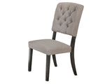 Bernard Fabric & Weathered Gray Oak Side Chair - Ornate Home