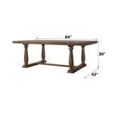 Bernard Weathered Oak Dining Table - Ornate Home