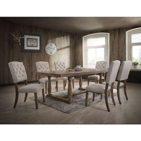 Bernard Weathered Oak Dining Table - Ornate Home