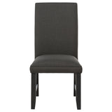 Berning Charcoal Grey Fabric Upholstered Parson Side Chair (Set of 2) - Ornate Home