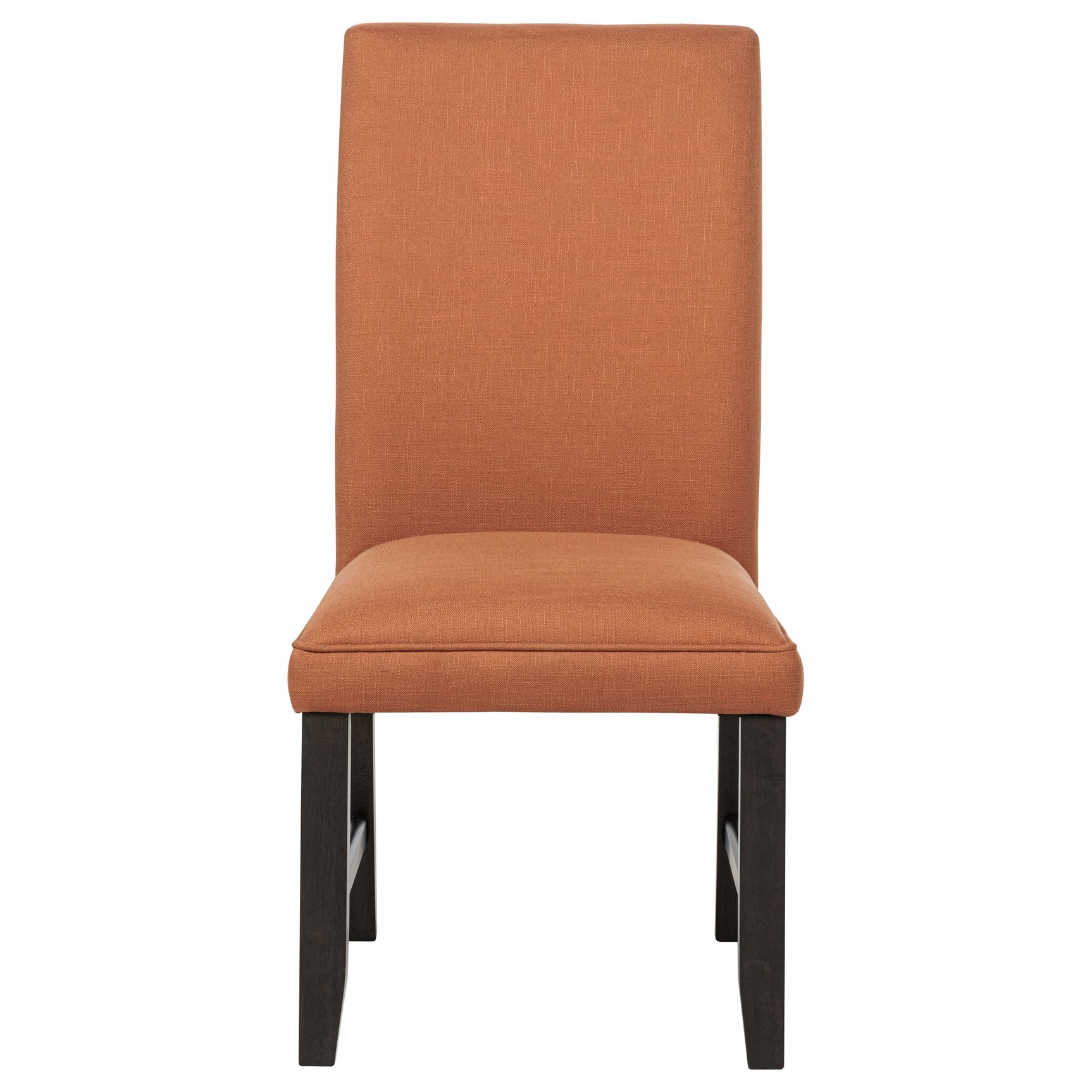 Berning Salmon/Orange Fabric Upholstered Parson Side Chair (Set of 2) - Ornate Home