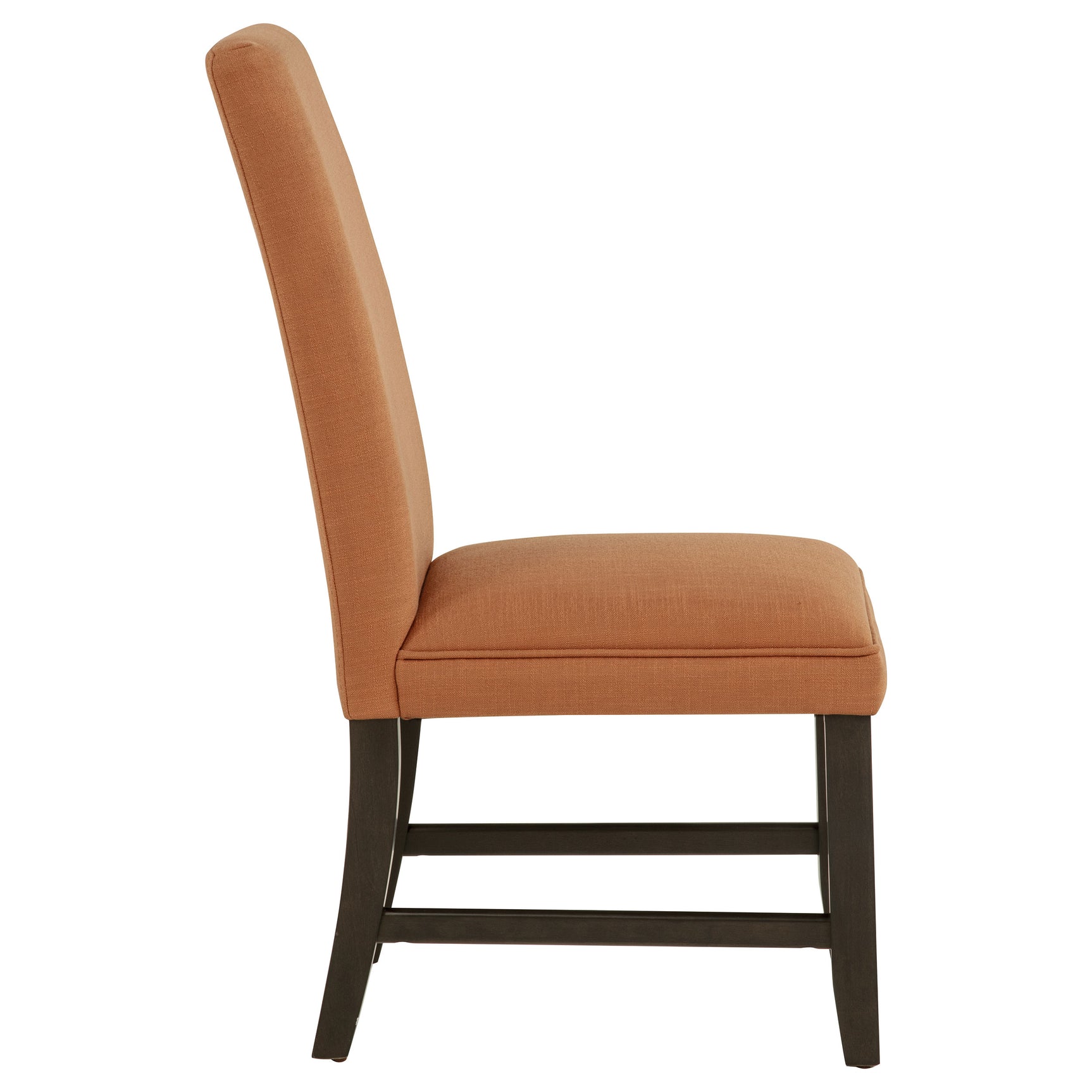Berning Salmon/Orange Fabric Upholstered Parson Side Chair (Set of 2) - Ornate Home