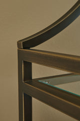 Bernonly Antique Bronze Finish 72" Bookcase - Ornate Home