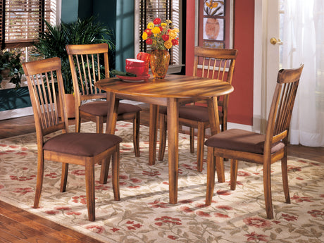 Berringer Rustic Brown Dining Table and 4 Chairs - Ornate Home