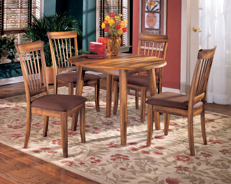 Berringer Rustic Brown Drop Leaf Dining Table - Ornate Home