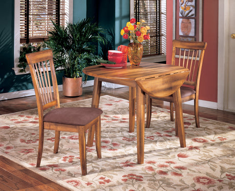 Berringer Rustic Brown Drop Leaf Dining Table - Ornate Home