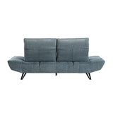 Berta Blue Adjustable Sofa - Ornate Home