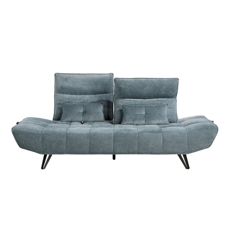 Berta Blue Adjustable Sofa - Ornate Home