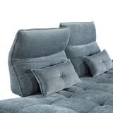 Berta Blue Adjustable Sofa - Ornate Home