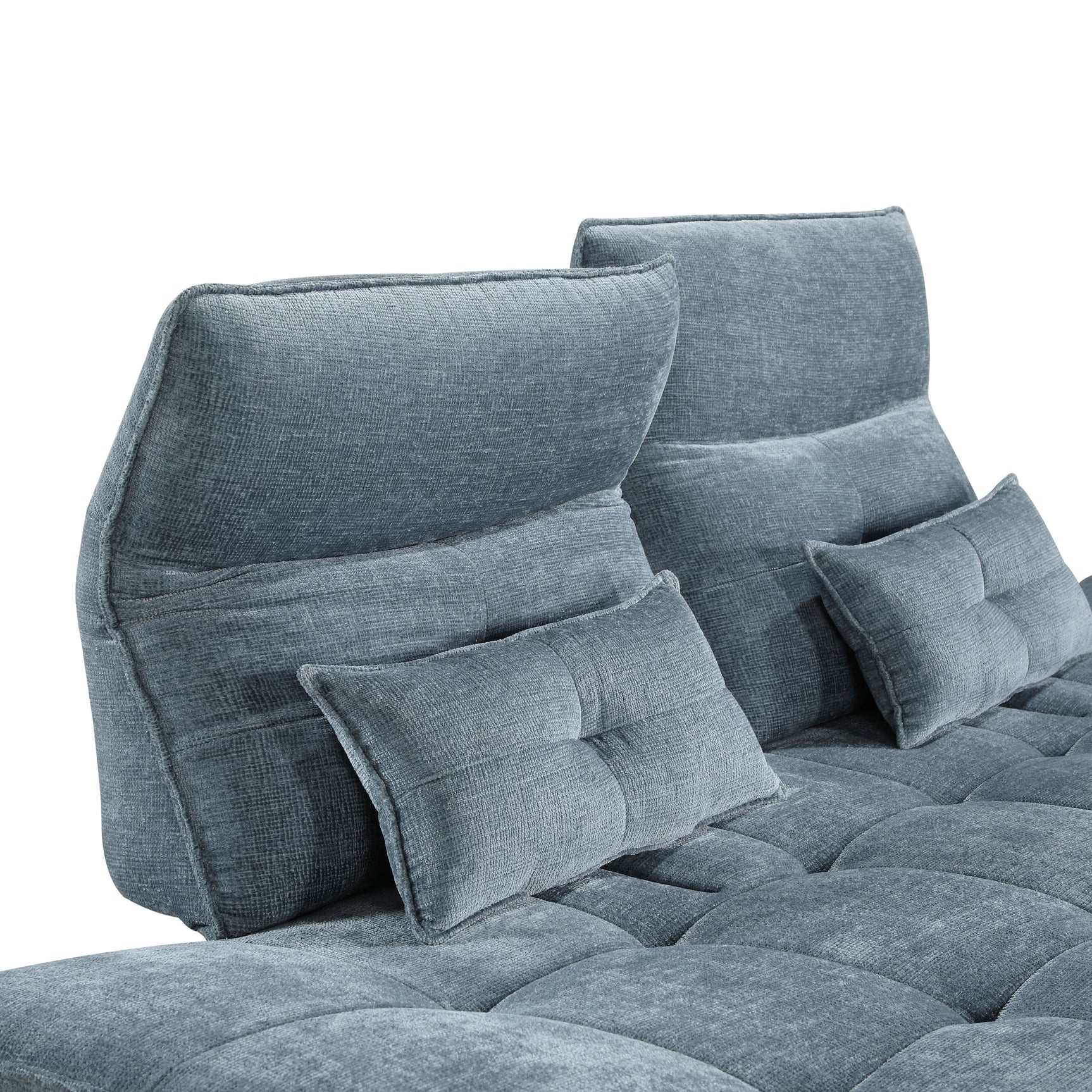 Berta Blue Adjustable Sofa - Ornate Home