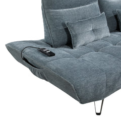Berta Blue Adjustable Sofa - Ornate Home