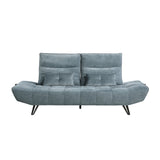 Berta Blue Adjustable Sofa - Ornate Home