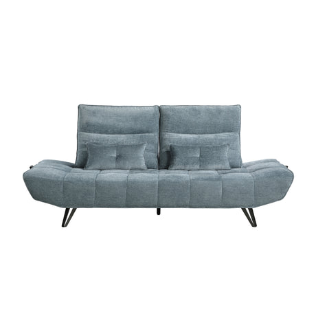 Berta Blue Adjustable Sofa - Ornate Home
