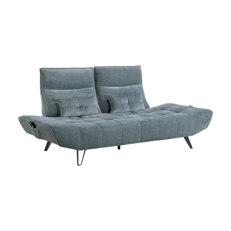 Berta Blue Adjustable Sofa - Ornate Home