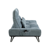 Berta Blue Adjustable Sofa - Ornate Home