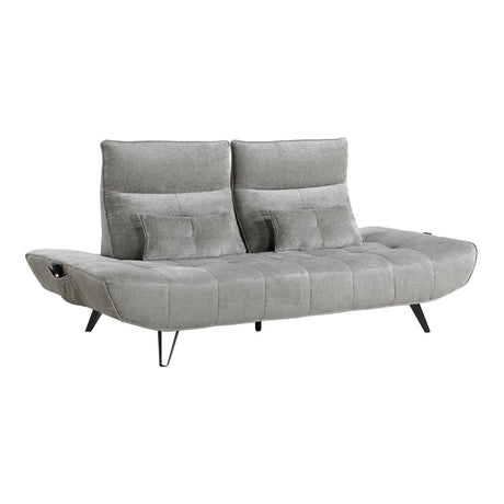 Berta Gray Adjustable Sofa - Ornate Home