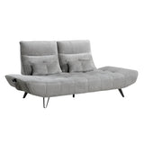 Berta Gray Adjustable Sofa - Ornate Home