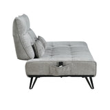 Berta Gray Adjustable Sofa - Ornate Home