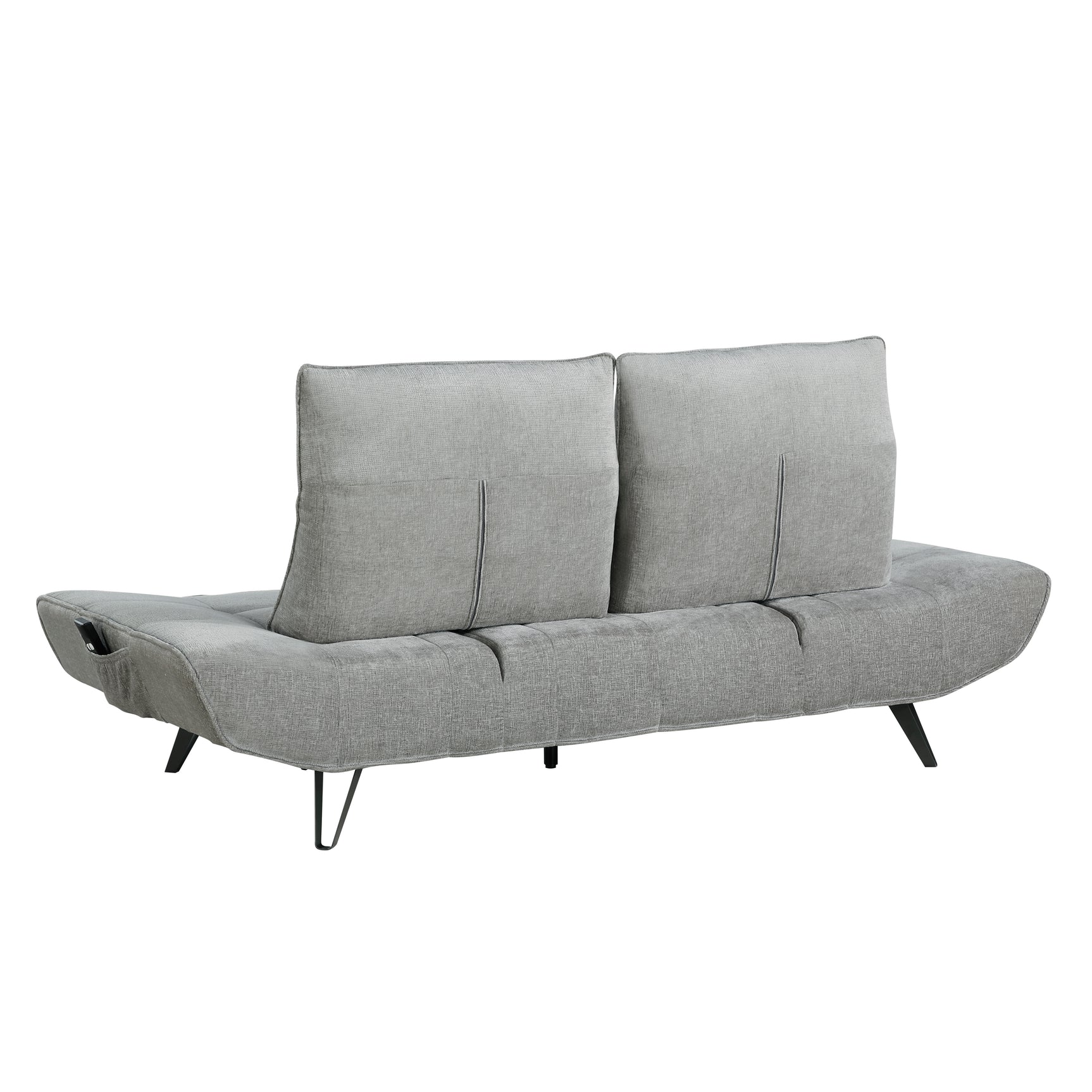 Berta Gray Adjustable Sofa - Ornate Home