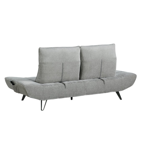 Berta Gray Adjustable Sofa - Ornate Home