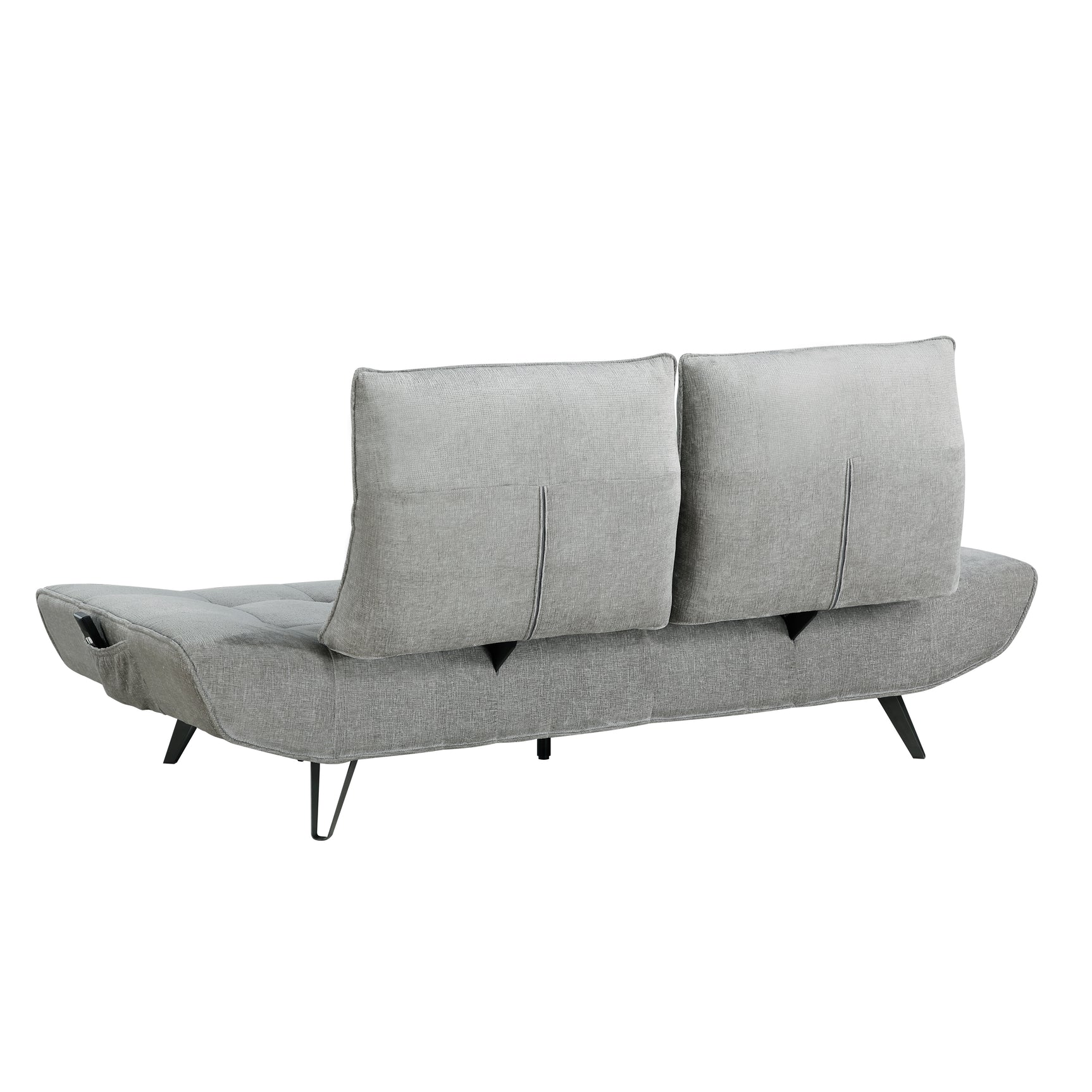 Berta Gray Adjustable Sofa - Ornate Home