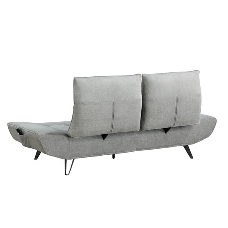 Berta Gray Adjustable Sofa - Ornate Home