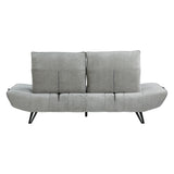 Berta Gray Adjustable Sofa - Ornate Home