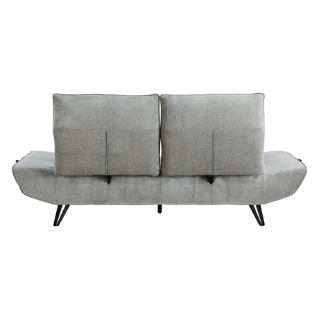 Berta Gray Adjustable Sofa - Ornate Home