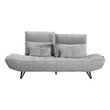 Berta Gray Adjustable Sofa - Ornate Home
