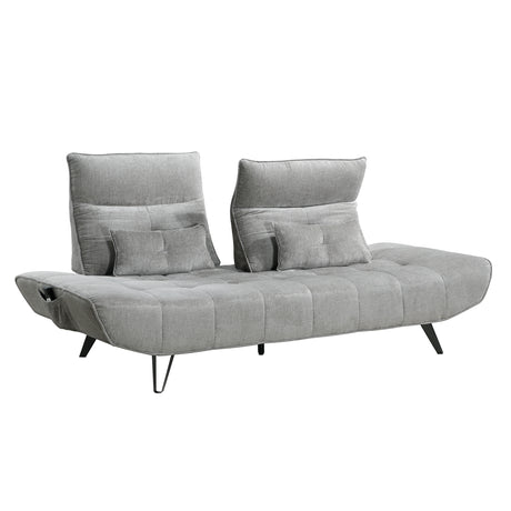 Berta Gray Adjustable Sofa - Ornate Home
