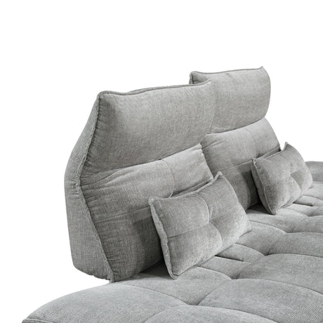 Berta Gray Adjustable Sofa - Ornate Home