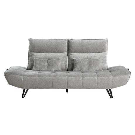 Berta Gray Adjustable Sofa - Ornate Home