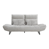 Berta Light Gray Adjustable Sofa - Ornate Home