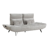 Berta Light Gray Adjustable Sofa - Ornate Home