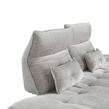 Berta Light Gray Adjustable Sofa - Ornate Home