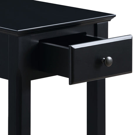 Bertie Black Accent Table - Ornate Home
