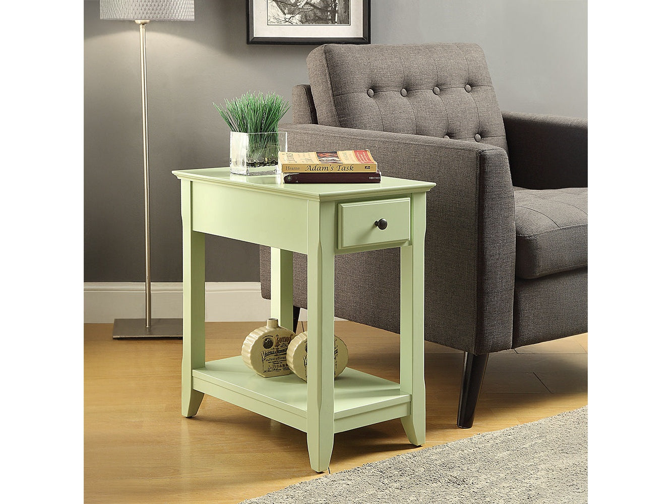 Bertie Light Green Accent Table - Ornate Home
