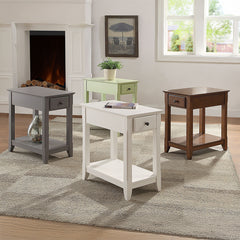 Bertie Walnut Accent Table - Ornate Home