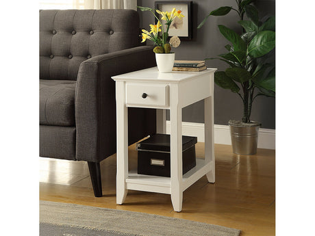 Bertie White Accent Table - Ornate Home